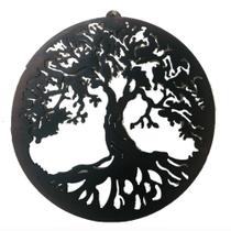 árvore da vida ferro betume rústico mandala nicho - ARTS