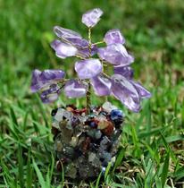 Árvore de Ametista com Base de Cristais Variados 9 cm