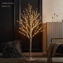 Árvore de bétula iluminada LITBLOOM 4FT 200 LED interna/externa