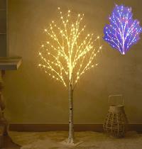 Árvore de Birch Hairui Iluminada de 4 Pés com 200 LEDs e 8 Funções
