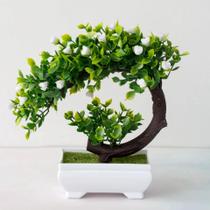 Árvore De Bonsai Artificial Em Vaso De Flores Falsas Decorações De Mesa Ornamentos De Plantas