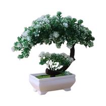 Árvore De Bonsai Artificial Em Vaso De Flores Falsas Decorações De Mesa Ornamentos De Plantas