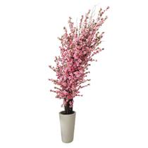 Árvore De Cerejeira Pessegueiro Rosa 2.00mt Grande Volumosa