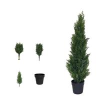 Árvore De Cipreste Artificial De 60-90CM Em Vaso, Planta Falsa Para Decoração De Casa, Jardim,