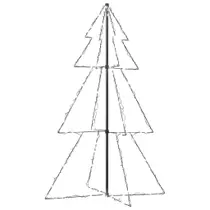 Árvore de cone de Natal vidaXL LED 200 Luz branca fria 1,2 x 1,8 m Árvore de cone de Natal vidaXL LED 200 Luz branca fria 1,2 x 1,8 m