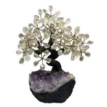Árvore De Cristal 24 Galhos E 120 Pedras - Altura 18 Cm - Brazilgems