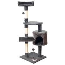 Árvore de Gatos Arranhador Brinquedo Torre Cama Toca Grande 116cm