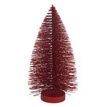 Árvore de Mesa Vermelha Glitter 28cm Espressione Christmas