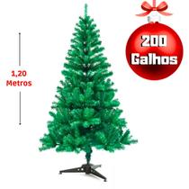 Arvore De Natal 1,20 Metros Pinheiro Verde 200 Galhos Luxo Premium Super Cheia