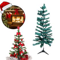 Árvore De Natal 120cm Luxo Cheia Pinheiro Verde 100 Galhos Pronto Enfeite Decoração Mágico