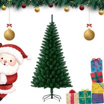 Árvore de Natal 1,80 m 600 Galhos Densos Verde Clássico Montagem Fácil Design Compacto e Elegante