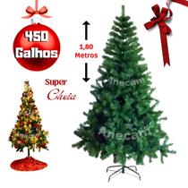 Árvore De Natal 1,80 Metros 450 Galhos Cheia Grande Premium - Arvore De Natal Pinheiro Verde