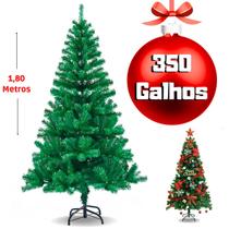 Arvore De Natal 1,80 Metros Pinheiro Verde Grande 350 Galhos Luxo Premium