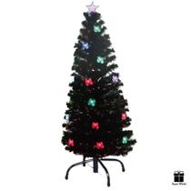 Árvore de Natal 180cm 30 Leds Fibra Ótica Estrela -Pisca Colorido Bivolt.
