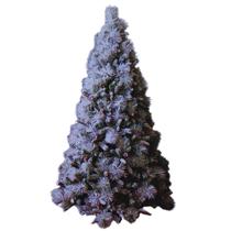 Árvore de Natal 210 Nevada Com Pinhas e Cerejas 1.146 Hastes.