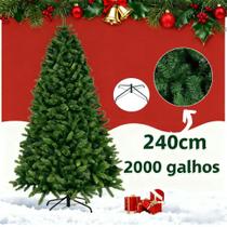Árvore de Natal 240 cm 2000 Galhos Super Cheia Grande Luxo Decoração de Natal Pinheiro Verde Árvore de Natal 240 cm 2000 Galhos Super Cheia Grande Luxo Decoração de Natal Pinheiro Verde