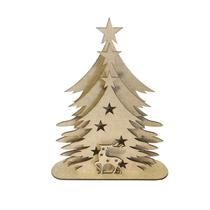 Árvore De Natal 3d 30x24x7 Enfeite Decoração Laser em mdf Árvore De Natal 3d 30x24x7 Enfeite Decoração Laser em mdf