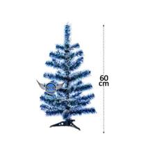 Árvore De Natal 60cm 50 Galhos Cor Verde Nevada