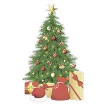 Árvore de Natal Adesivo de Parede e Vitrine Decorativo