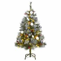 Árvore de Natal artificial com dobradiças vidaXL com 150 LEDs de 1,2 m Árvore de Natal artificial com dobradiças vidaXL com 150 LEDs de 1,2 m