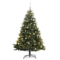 Árvore de Natal artificial vidaXL com dobradiça 150 LEDs 150cm Árvore de Natal artificial vidaXL com dobradiça 150 LEDs 150cm