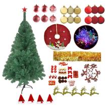 Árvore De Natal Áustria 220 G Verde 1,20M Com 109 Enfeites - Magizi