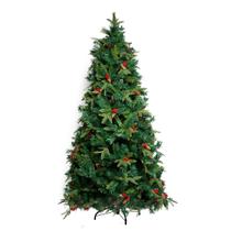 Árvore de Natal Berry e PInha 240cm 1210 Galhos Natal Formosinha
