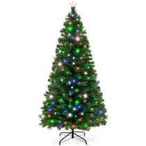 Árvore de Natal Best Choice Products Fibra Óptica de 6 pés com LED Árvore de Natal Best Choice Products Fibra Óptica de 6 pés com LED