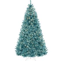 Árvore de Natal Best Choice Products, pré-iluminada, 4,5 pés, azul pavão