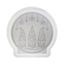 Árvore De Natal Boneco De Neve Elk Bola De Cristal Vela Molde De Silicone Artesanal Aroma Ornamentos