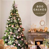 Árvore de Natal Canadense Com 800 Galhos Verde Pé de 40cm