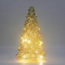 Árvore de Natal CFDECOR Mercury Glass com luzes de fada de 8 cm