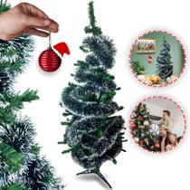 Árvore De Natal Cheia 110 Galhos Grande Com Festão Nevado Pinheiro Decoração Luxo Artificial Montada Cheia