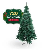 Árvore de Natal Cheia 180cm Pinheiro Verde Premium Luxo 720 Galhos