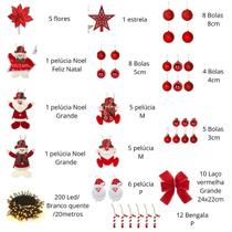 Árvore de Natal Completa 1,50m + Pisca LED 300 Galhos