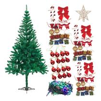 Arvore De Natal Completa 90 cm 70 Galhos Decorada Acessorios - Rocie