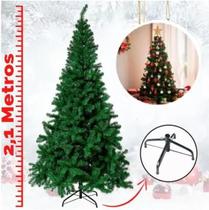 Arvore de natal cor verde 2.10 m 450 galhos - rjn5270