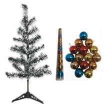 Arvore De Natal De 60 Cm Com 15 Bolinhas Coloridas Enfeites Arvore De Natal De 60 Cm Com 15 Bolinhas Coloridas Enfeites