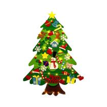 Árvore De Natal De Feltro Para Crianças De 1 Metro, DIY, Para Pendurar Na Parede, Com 34 Enfeites, Árvore De Natal De Feltro Para Crianças De 1 Metro, DIY, Para Pendurar Na Parede, Com 34 Enfeites,