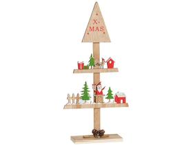Árvore de Natal de Mesa 33cm Cromus - Pinheiro Desconstruído com Noel