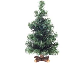 Árvore de Natal de Mesa 40cm - Verde Escuro e Marrom Claro Cromus Mini Pinheiro