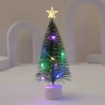 Árvore De Natal De Mesa Mini Artificial Com LED Luz 2025 Árvore De Natal De Mesa Mini Artificial Com LED Luz 2025