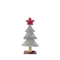 Árvore de Natal de Tricot Bege com Estrela Vermelha 44 cm - Brilliance