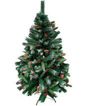 Árvore De Natal Decorada Alpina Nevada Pinheiro Verde 180cm 660 Galhos Magizi