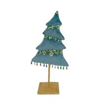 Árvore de Natal Decorativa - Azul - 48cm - 1 unidade - Rizzo Árvore de Natal Decorativa - Azul - 48cm - 1 unidade - Rizzo