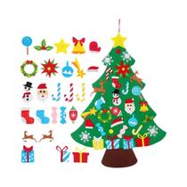 Árvore De Natal DIY Em Feltro Para Crianças Com Luzes, Decoração De Natal, Enfeites De Papai Noel, Árvore De Natal DIY Em Feltro Para Crianças Com Luzes, Decoração De Natal, Enfeites De Papai Noel,