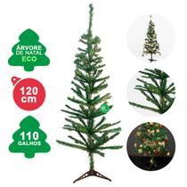 Árvore de Natal Eco 1,20M - Estilo Pinheiro Tradicional 110 Galhos 120cm - Verde