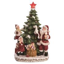 Árvore de Natal em cerâmica Light Up Multicolor Santa 43 cm