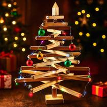 Arvore de Natal em Madeira Articulada 60cm - Beto Moveis