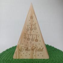 Árvore de Natal em madeira pinus com gravação a laser, decoração de Natal, decoração Natalina, decoração de casa Árvore de Natal em madeira pinus com gravação a laser, decoração de Natal, decoração Natalina, decoração de casa